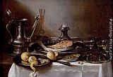 Pieter Claesz Canvas Paintings - A Still Life With A Jan-Steen Jug